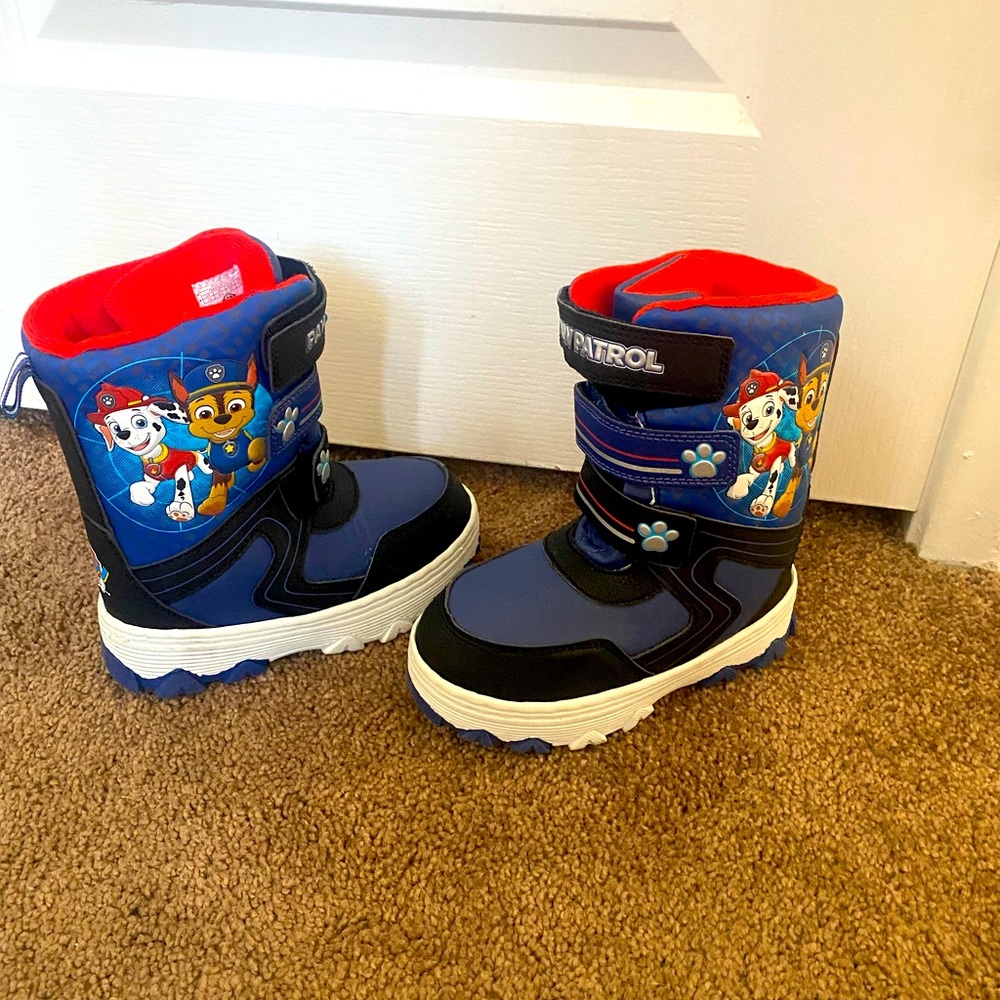 Paw patrol toddler boots size 10